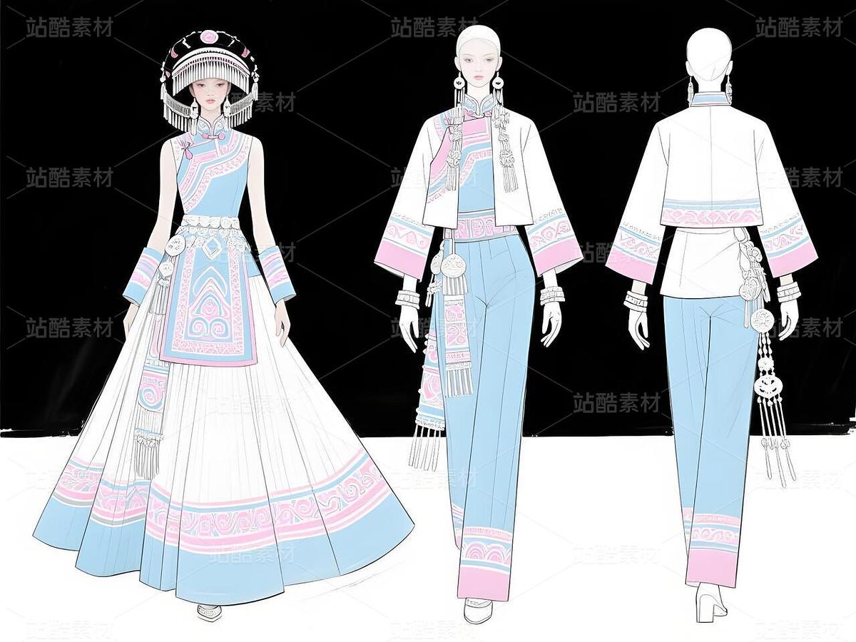 白族淺韻·高定新章（主預(yù)覽-11299373） - 未分類 - 站酷設(shè)計(jì)師欲陽城原創(chuàng)素材 - 站酷ZCOOL