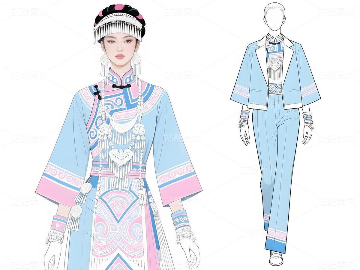 “白族韻·現(xiàn)代風(fēng)：高定新詮釋（主預(yù)覽-11299506） - 未分類 - 站酷設(shè)計師欲陽城原創(chuàng)素材 - 站酷ZCOOL