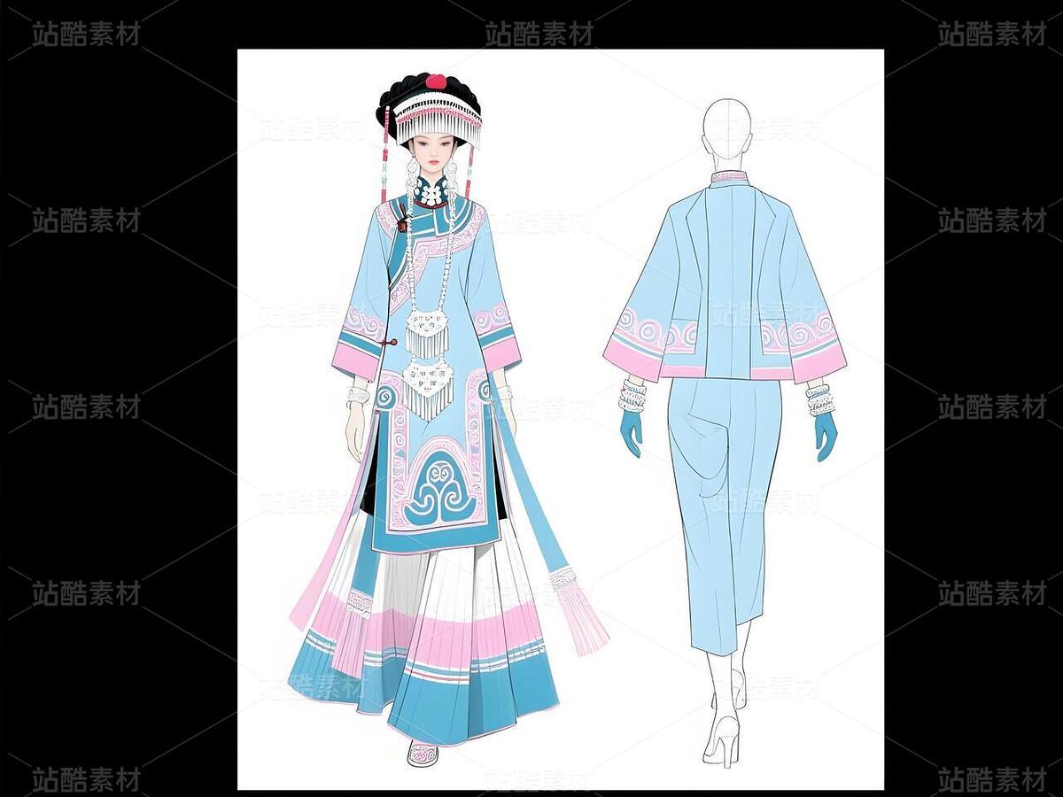 “白族韻·現(xiàn)代風(fēng)：高定新詮釋（主預(yù)覽-11299499） - 未分類 - 站酷設(shè)計師欲陽城原創(chuàng)素材 - 站酷ZCOOL