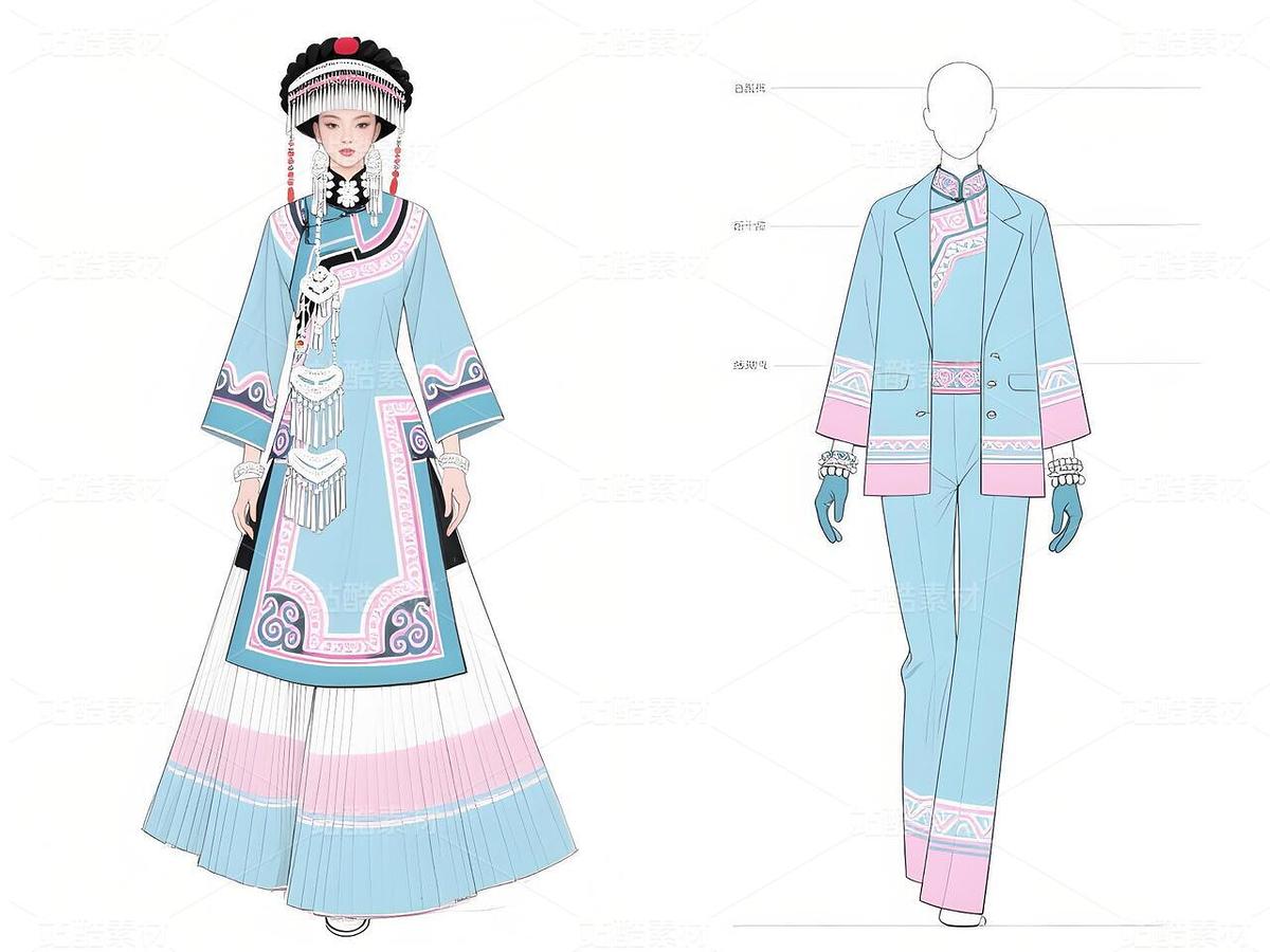 “白族韻·現(xiàn)代風(fēng)：高定新詮釋（主預(yù)覽-11299504） - 未分類 - 站酷設(shè)計師欲陽城原創(chuàng)素材 - 站酷ZCOOL