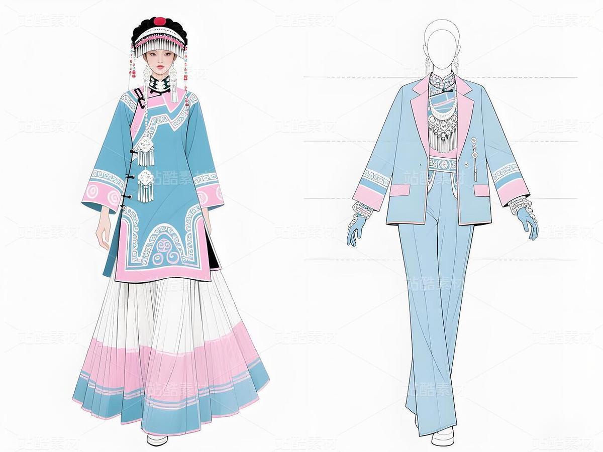 “白族韻·現(xiàn)代風(fēng)：高定新詮釋（主預(yù)覽-11299503） - 未分類 - 站酷設(shè)計師欲陽城原創(chuàng)素材 - 站酷ZCOOL