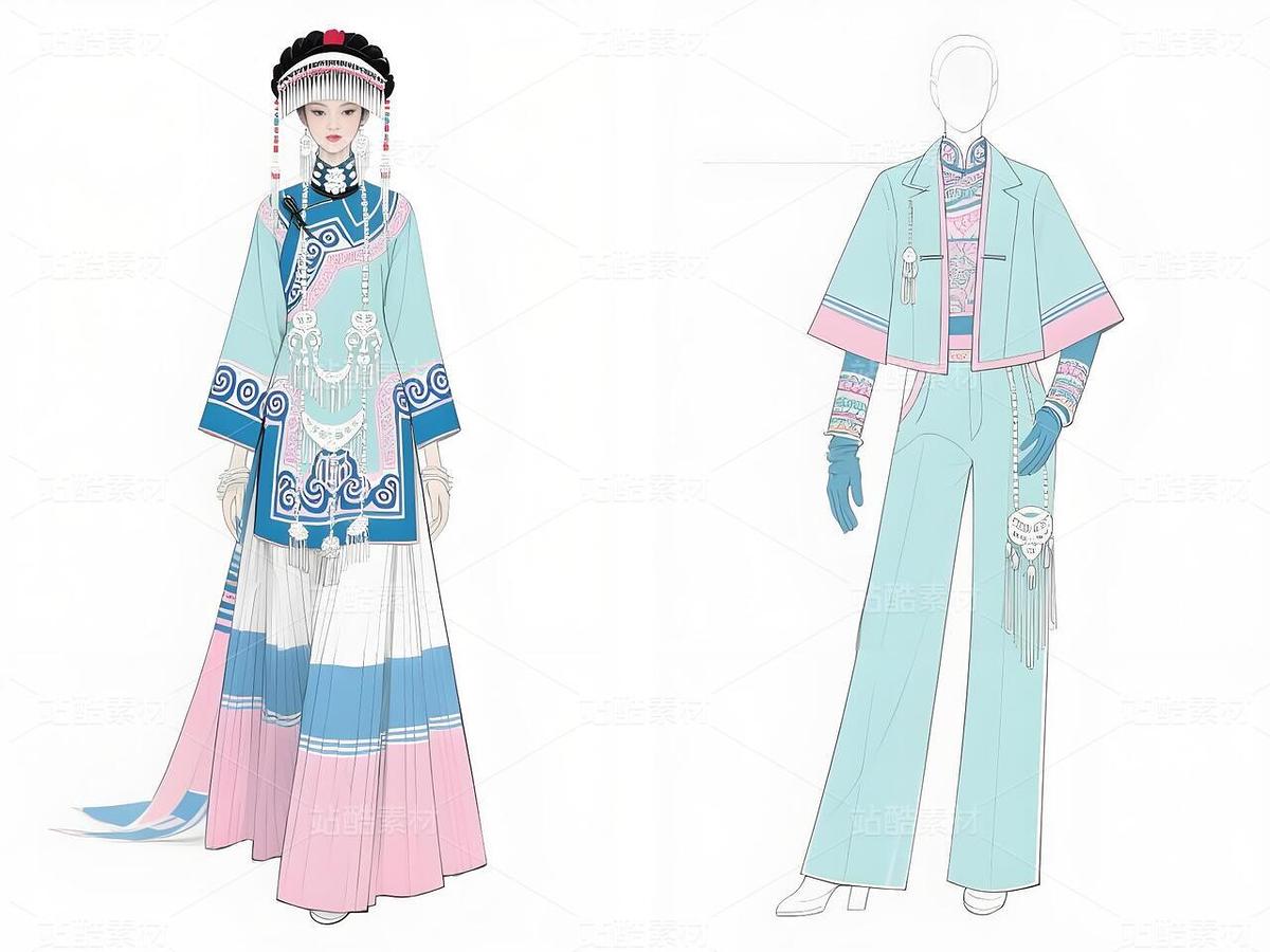 "白族春颂:高定解锁非遗新语言"(主预览-11328021) - 未分类 - 站酷设计师欲阳城原创素材 - 站酷ZCOOL