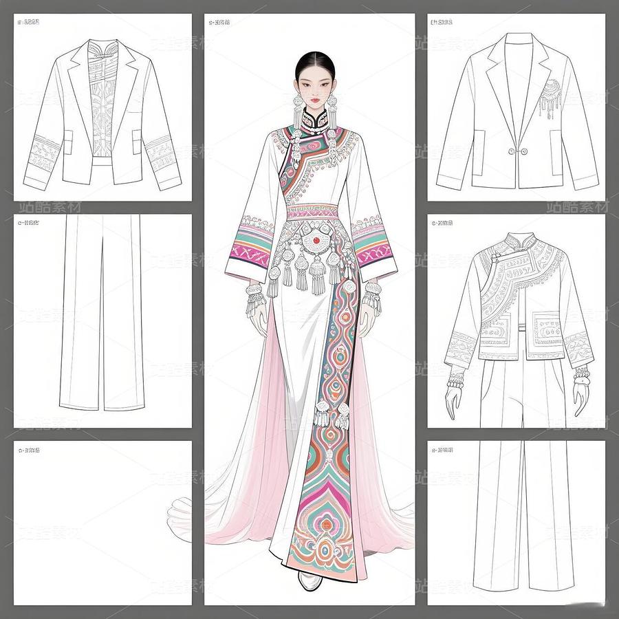 「非遺雙生：大理月光遇見(jiàn)敦煌星河」（主預(yù)覽-11339208） - 未分類 - 站酷設(shè)計(jì)師欲陽(yáng)城原創(chuàng)素材 - 站酷ZCOOL