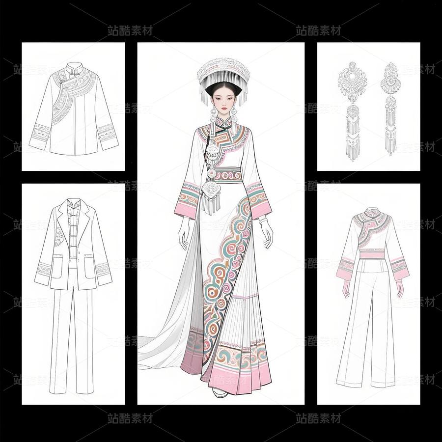 「非遺雙生：大理月光遇見(jiàn)敦煌星河」（主預(yù)覽-11339209） - 未分類 - 站酷設(shè)計(jì)師欲陽(yáng)城原創(chuàng)素材 - 站酷ZCOOL