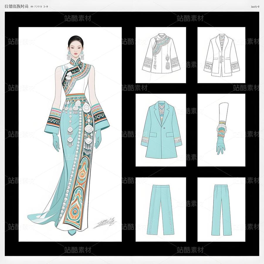 白族霓裳遇敦煌，非遺時(shí)尚驚艷世界（主預(yù)覽-11408884） - 未分類 - 站酷設(shè)計(jì)師欲陽(yáng)城原創(chuàng)素材 - 站酷ZCOOL