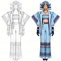 非遺壯錦破圈！山水藍染驚艷巴黎高定周（導航-11477613） - 未分類 - 站酷設計師欲陽城原創(chuàng)素材 - 站酷ZCOOL