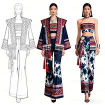 雙非遺對話！扎染壯錦共織山水未來式（導航-11477623） - 未分類 - 站酷設計師欲陽城原創(chuàng)素材 - 站酷ZCOOL