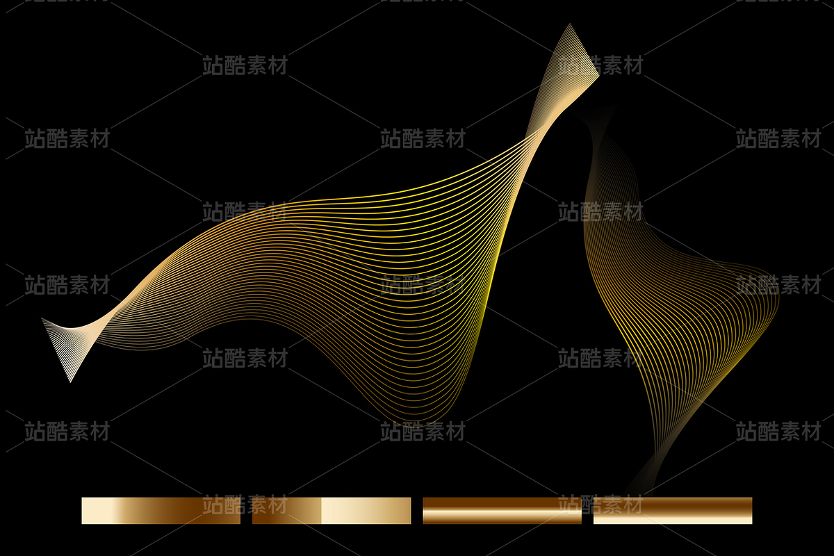 金色飄柔曲線｜漸變線條矢量背景（主預(yù)覽-11511774） - 未分類 - 站酷設(shè)計師YDKwwL原創(chuàng)素材 - 站酷ZCOOL