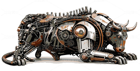 蒸汽朋克風(fēng)格的機械公牛矢量圖（導(dǎo)航-11541634） - 未分類 - 站酷設(shè)計師曼達洛純粹的藍(lán)原創(chuàng)素材 - 站酷ZCOOL