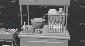 3D建模烧烤摊（导航-11558577） - 未分类 - 站酷设计师归零1111原创素材 - 站酷ZCOOL