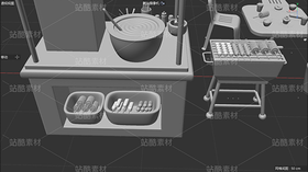 3D建模烧烤摊（导航-11558578） - 未分类 - 站酷设计师归零1111原创素材 - 站酷ZCOOL