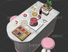 3D建模丰盛餐桌（导航-11558586） - 未分类 - 站酷设计师归零1111原创素材 - 站酷ZCOOL