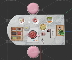 3D建模丰盛餐桌（导航-11558585） - 未分类 - 站酷设计师归零1111原创素材 - 站酷ZCOOL