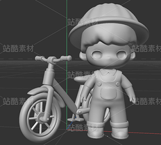 3D建模自行车男孩（导航-11558598） - 未分类 - 站酷设计师归零1111原创素材 - 站酷ZCOOL