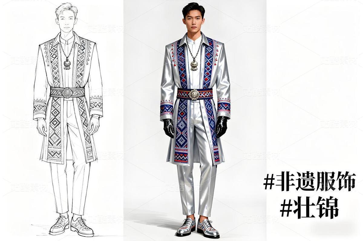 壮锦磁悬浮礼服破圈(主预览-11558618) - 未分类 - 站酷设计师欲阳城原创素材 - 站酷ZCOOL