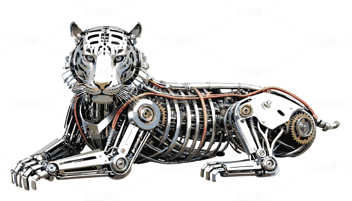 機械老虎矢量圖（主預(yù)覽-11575261） - 未分類 - 站酷設(shè)計師曼達(dá)洛純粹的藍(lán)原創(chuàng)素材 - 站酷ZCOOL