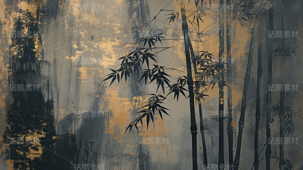 新中式國風(fēng)竹子背景壁畫插圖壁紙（主預(yù)覽-11575394） - 未分類 - 站酷設(shè)計師WfWekG62Bj原創(chuàng)素材 - 站酷ZCOOL