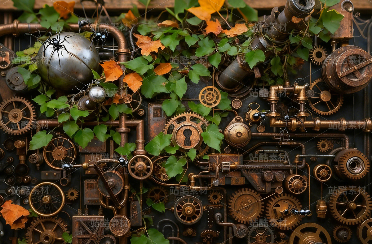 機(jī)械綠植背景（主預(yù)覽-11671481） - 未分類 - 站酷設(shè)計(jì)師曼達(dá)洛純粹的藍(lán)原創(chuàng)素材 - 站酷ZCOOL