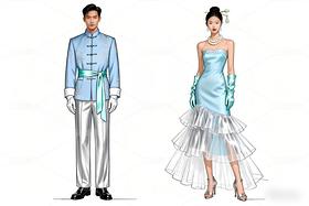 青绿山水入霓裳：新中式轻奢勾勒东方诗意（导航-11671483） - 未分类 - 站酷设计师欲阳城原创素材 - 站酷ZCOOL