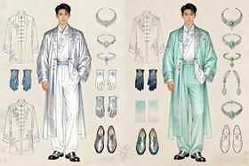 青绿山水入霓裳：新中式轻奢勾勒东方诗意（导航-11671487） - 未分类 - 站酷设计师欲阳城原创素材 - 站酷ZCOOL