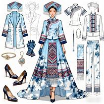 当壮锦邂逅高定!非遗服饰惊艳出圈#非遗服饰(导航-11704544) - 未分类 - 站酷设计师欲阳城原创素材 - 站酷ZCOOL