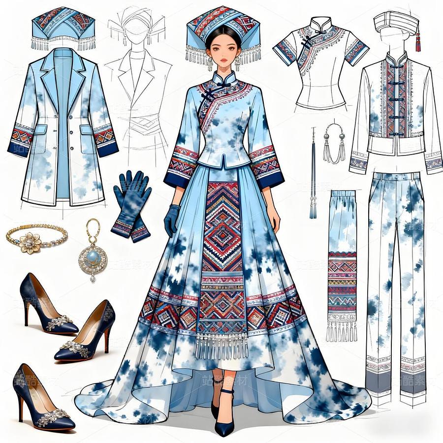 当壮锦邂逅高定!非遗服饰惊艳出圈#非遗服饰(主预览-11704544) - 未分类 - 站酷设计师欲阳城原创素材 - 站酷ZCOOL
