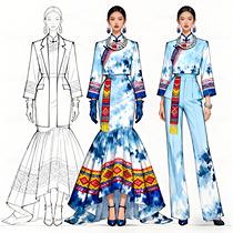 当壮锦邂逅高定!非遗服饰惊艳出圈#非遗服饰(导航-11704546) - 未分类 - 站酷设计师欲阳城原创素材 - 站酷ZCOOL