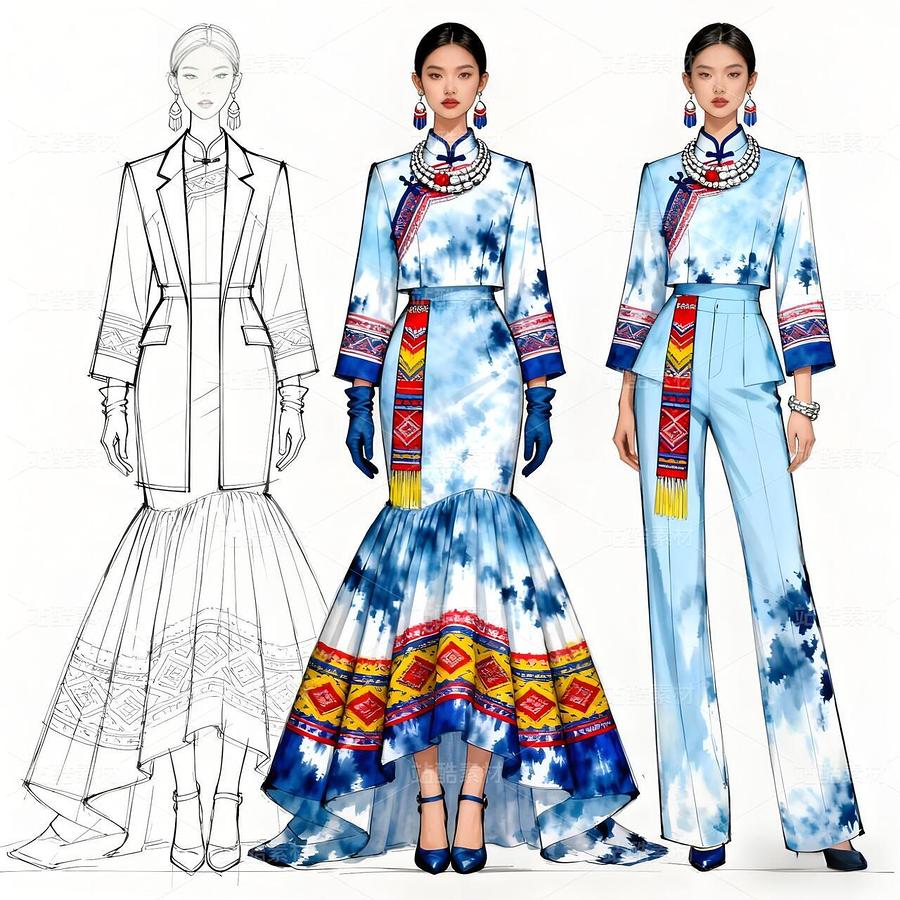 当壮锦邂逅高定!非遗服饰惊艳出圈#非遗服饰(主预览-11704546) - 未分类 - 站酷设计师欲阳城原创素材 - 站酷ZCOOL