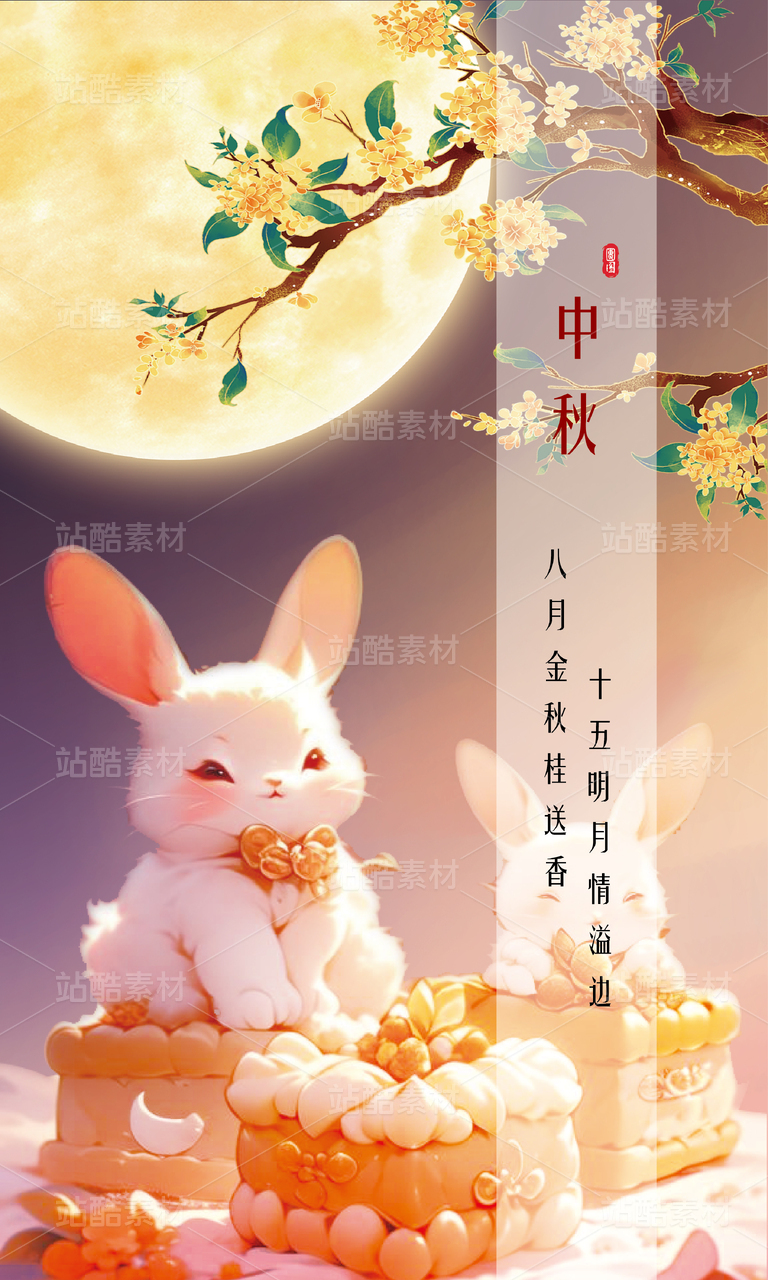 中秋佳节花好月圆