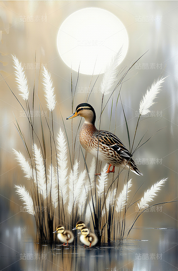 中式壁画 电视背景墙中式花鸟水墨新款壁画工笔花鸟画（主预览-11830714） - 未分类 - 站酷设计师独创绘画工作室原创素材 - 站酷ZCOOL