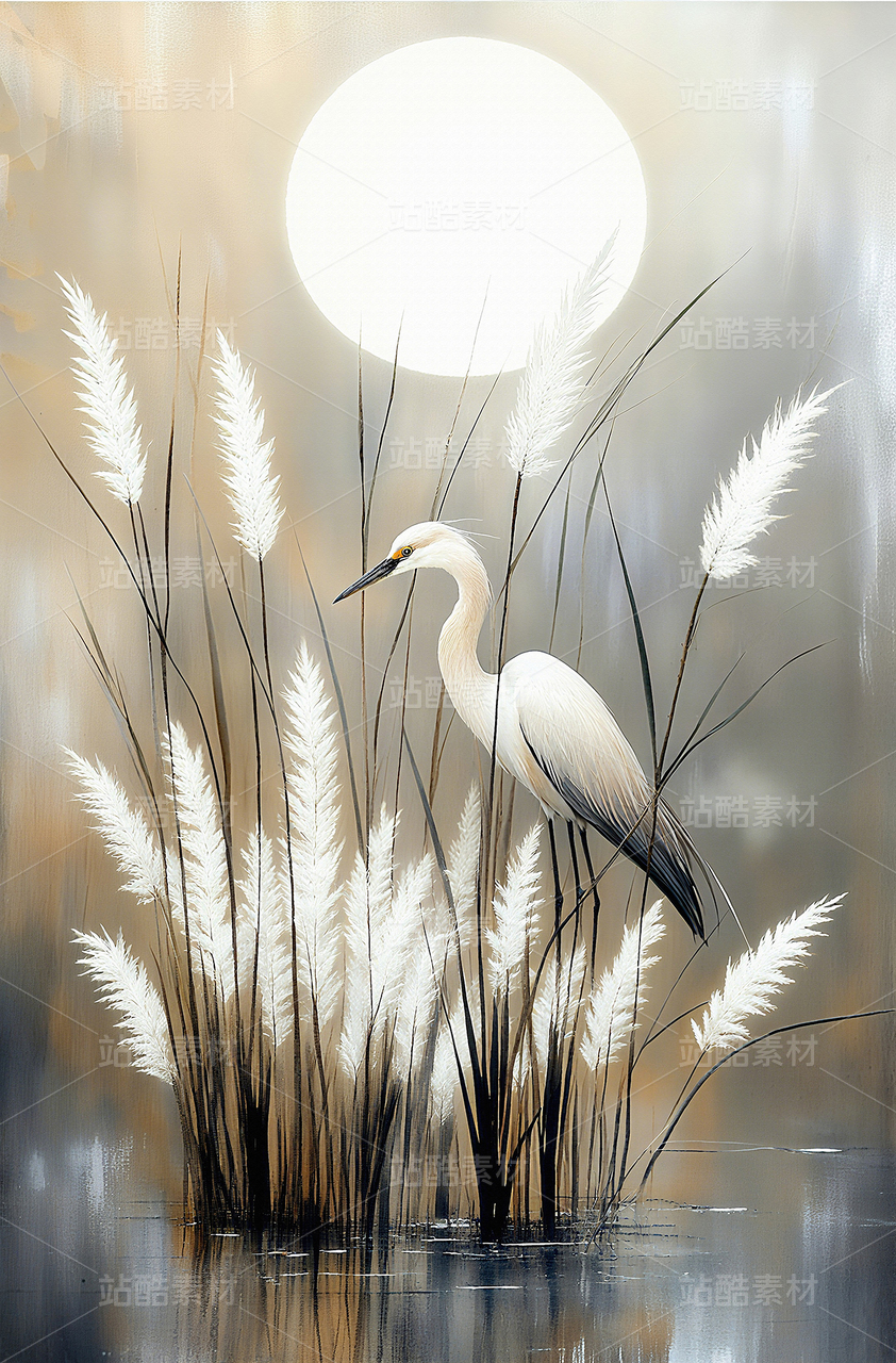  中式花鸟墙纸 新中式壁画 花鸟装饰画 花鸟画