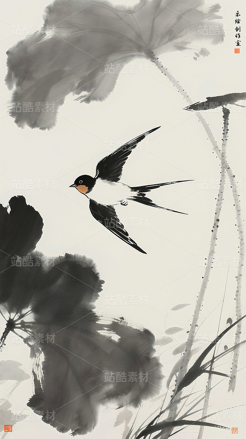 水墨花鳥畫 新中式壁畫 花鳥畫 花鳥裝飾圖（主預(yù)覽-11832664） - 未分類 - 站酷設(shè)計(jì)師獨(dú)創(chuàng)繪畫工作室原創(chuàng)素材 - 站酷ZCOOL