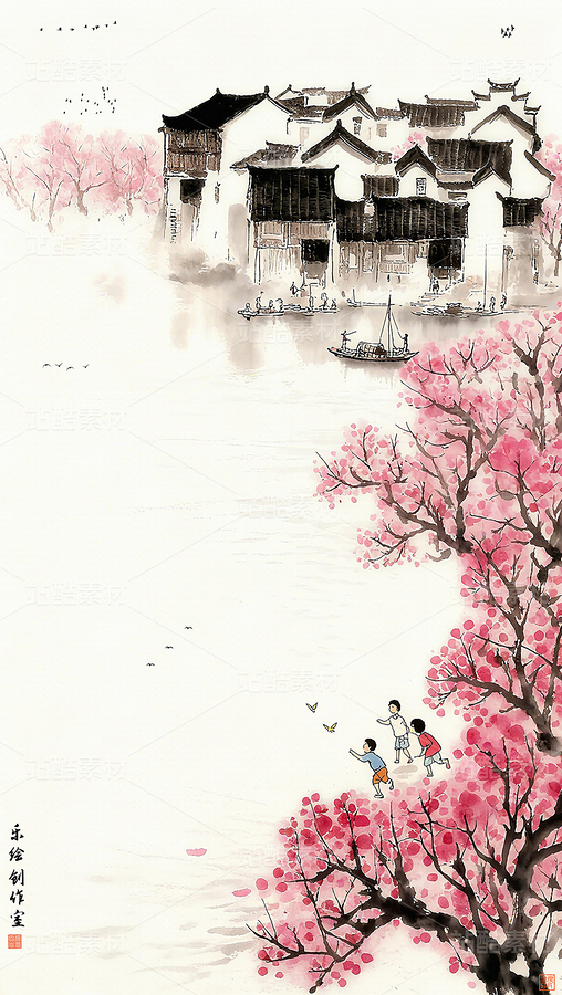 新中式水墨山水 新中式山水 国画山水 水墨山水画（主预览-11846955） - 未分类 - 站酷设计师独创绘画工作室原创素材 - 站酷ZCOOL