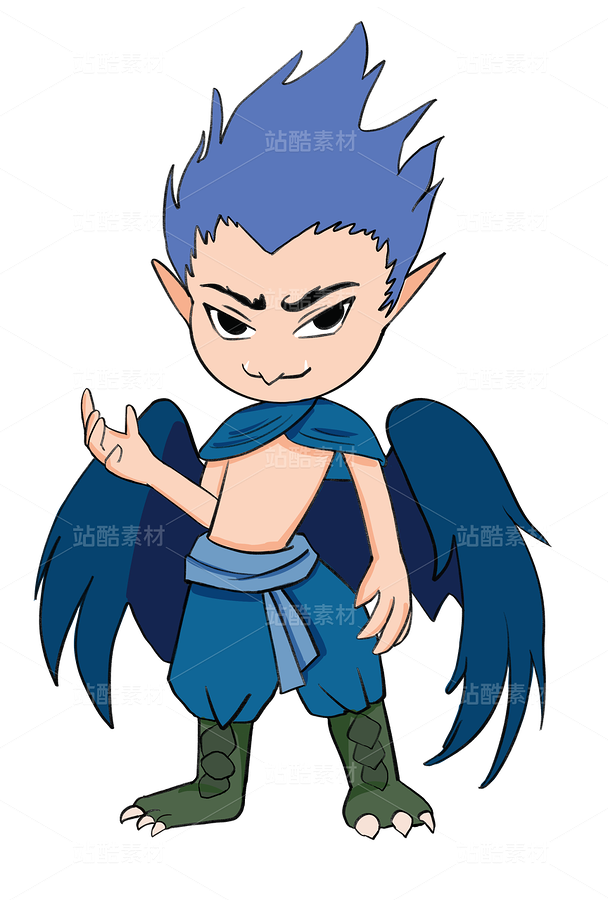 神话人物_雷震子（主预览-11931626） - 未分类 - 站酷设计师DC_painter原创素材 - 站酷ZCOOL