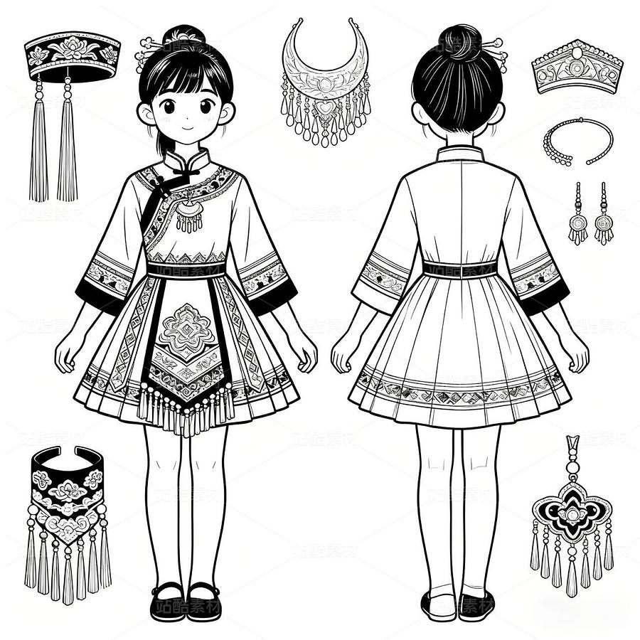 国风童装破圈:汉服设计引爆传统文化新浪潮(主预览-12042668) - 未分类 - 站酷设计师欲阳城原创素材 - 站酷ZCOOL