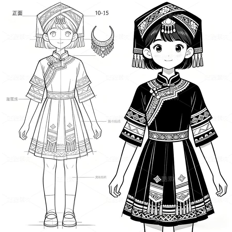 国风童装破圈:汉服设计引爆传统文化新浪潮(主预览-12042666) - 未分类 - 站酷设计师欲阳城原创素材 - 站酷ZCOOL