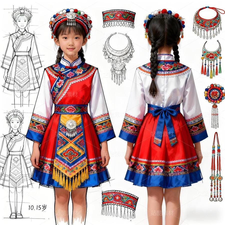国风童装破圈:汉服设计引爆传统文化新浪潮(主预览-12042669) - 未分类 - 站酷设计师欲阳城原创素材 - 站酷ZCOOL