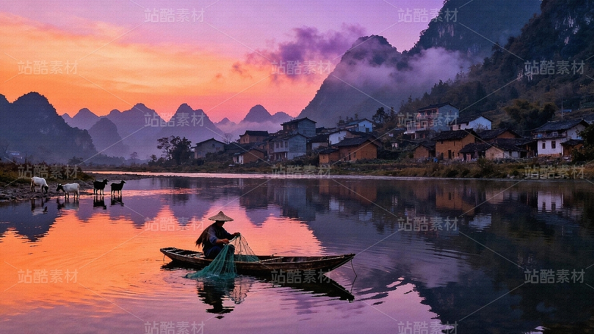 桂林山水 水墨桂林山水 装饰画 云南大理山水（主预览-12058769） - 未分类 - 站酷设计师独创绘画工作室原创素材 - 站酷ZCOOL