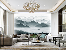 湖光景秀山水装饰画（导航-12118695） - 未分类 - 站酷设计师JpUTfAYxcN原创素材 - 站酷ZCOOL