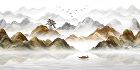 抽象梦境山水装饰画（导航-12120230） - 未分类 - 站酷设计师JpUTfAYxcN原创素材 - 站酷ZCOOL