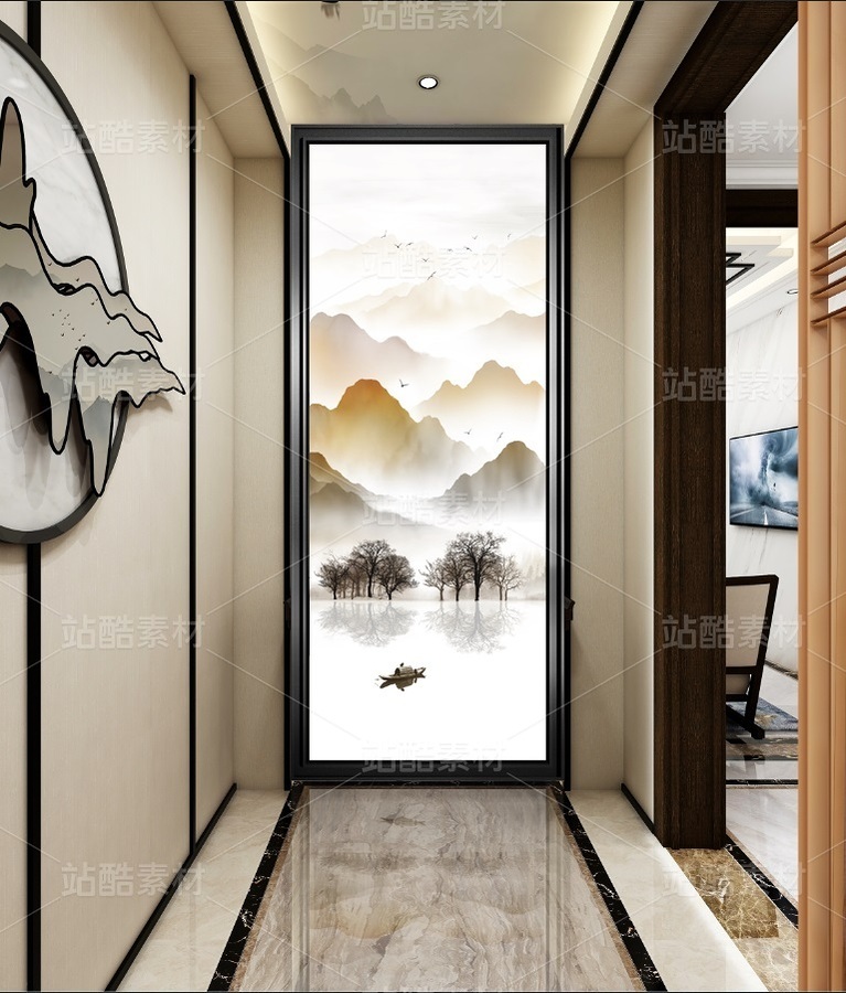 湖光山色山水裝飾畫（主預(yù)覽-12120310） - 未分類 - 站酷設(shè)計(jì)師JpUTfAYxcN原創(chuàng)素材 - 站酷ZCOOL