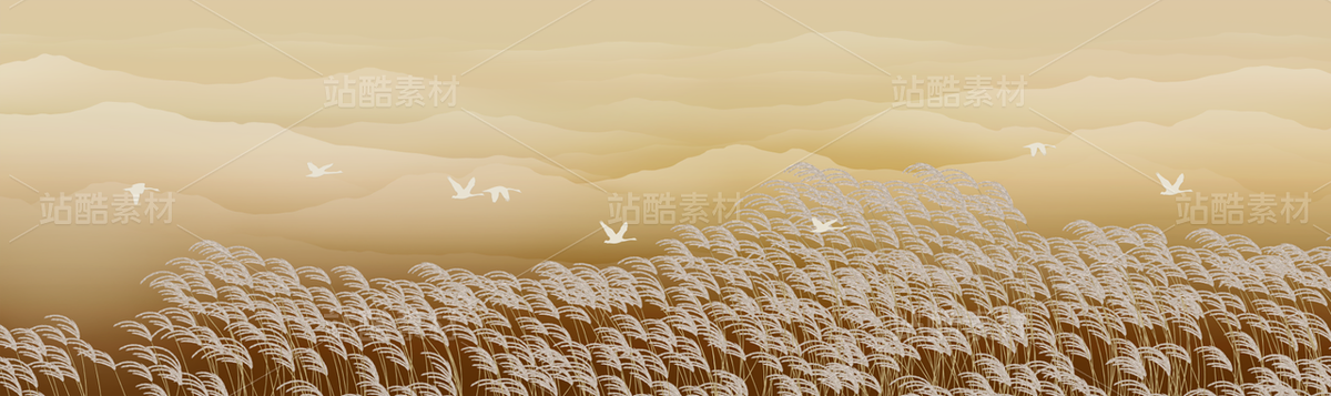 抽象意境蘆葦裝飾畫(huà)（主預(yù)覽-12120353） - 未分類 - 站酷設(shè)計(jì)師JpUTfAYxcN原創(chuàng)素材 - 站酷ZCOOL