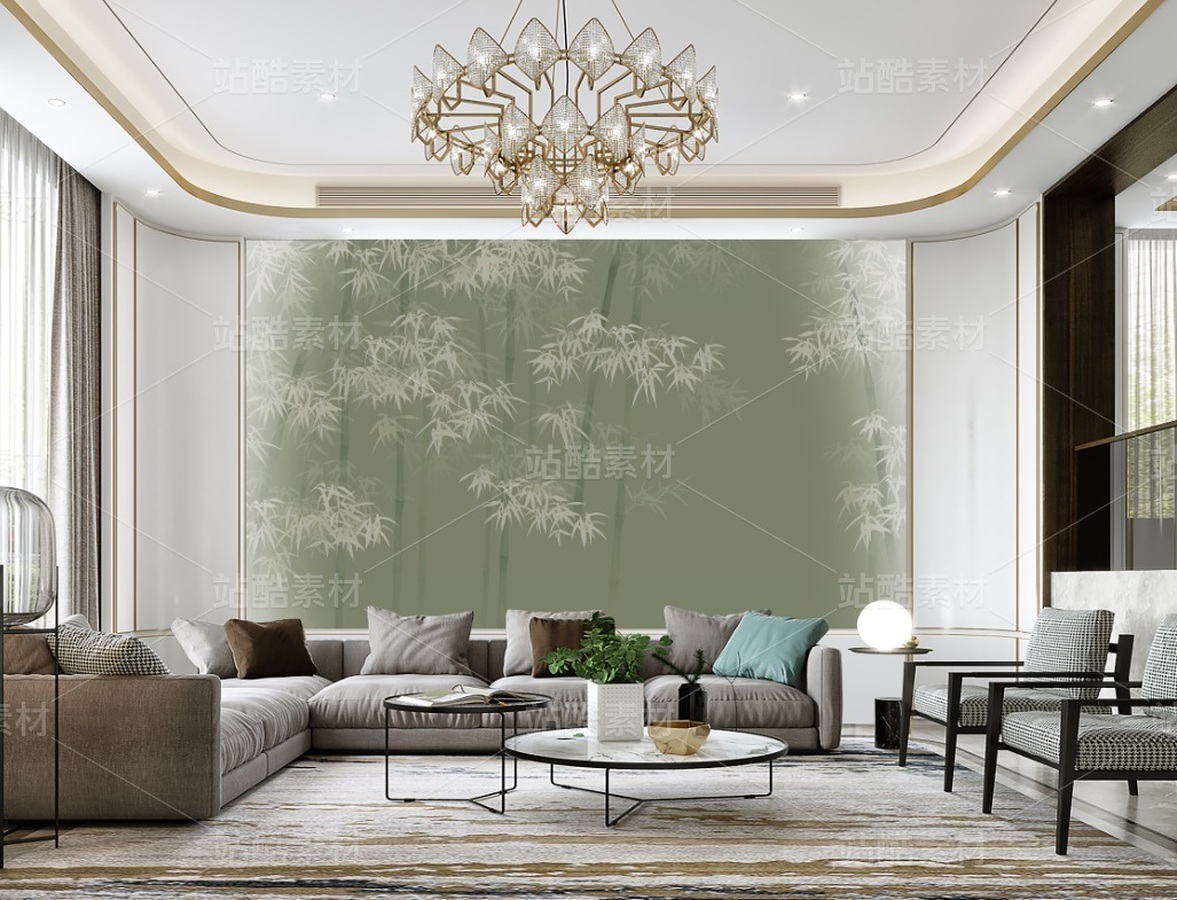 抽象意境竹子装饰画（主预览-12148852） - 未分类 - 站酷设计师JpUTfAYxcN原创素材 - 站酷ZCOOL