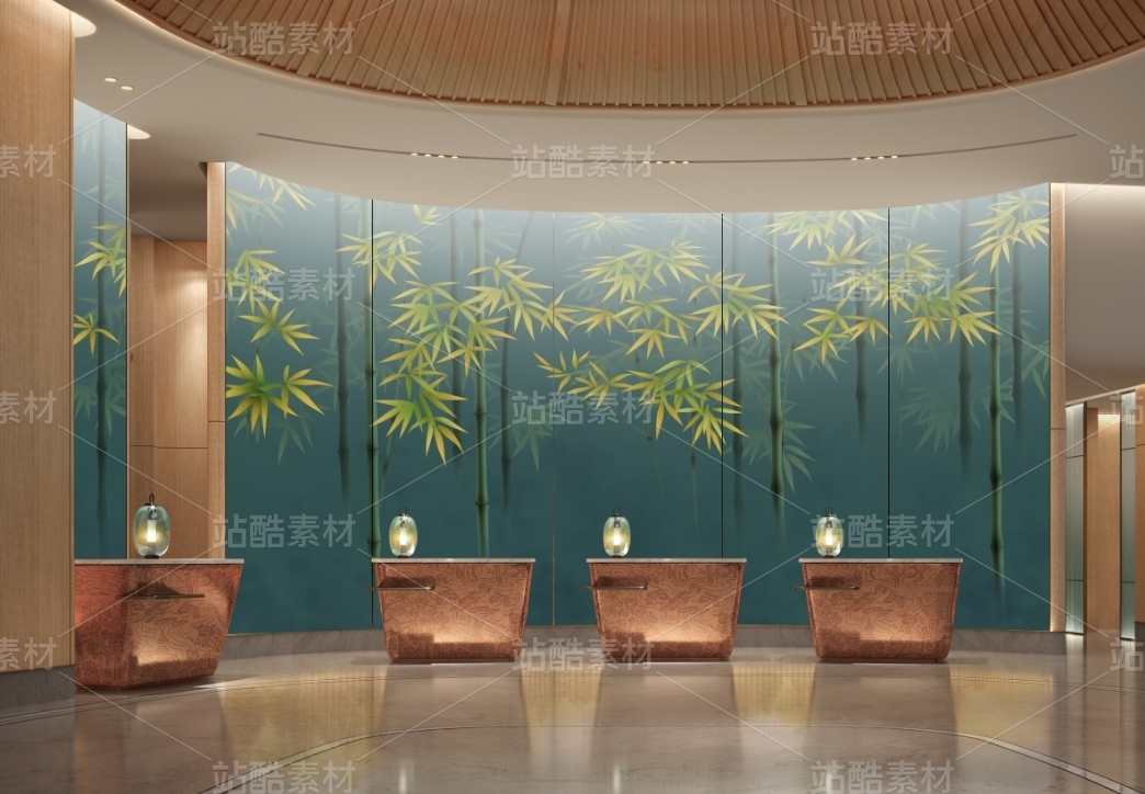 意境竹子装饰画