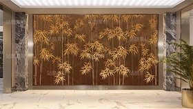 手绘朦胧竹子装饰画（导航-12167891） - 未分类 - 站酷设计师JpUTfAYxcN原创素材 - 站酷ZCOOL