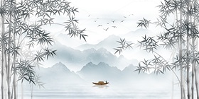 湖光锦绣山水装饰画（导航-12168324） - 未分类 - 站酷设计师JpUTfAYxcN原创素材 - 站酷ZCOOL