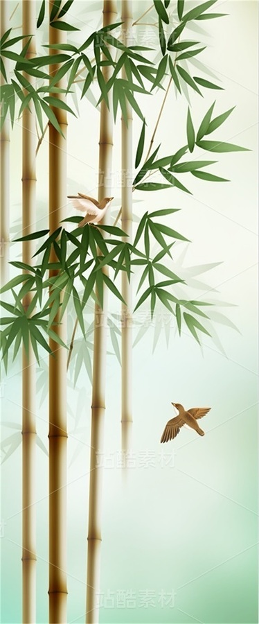 朦胧抽象竹鸟装饰画（主预览-12187436） - 未分类 - 站酷设计师JpUTfAYxcN原创素材 - 站酷ZCOOL