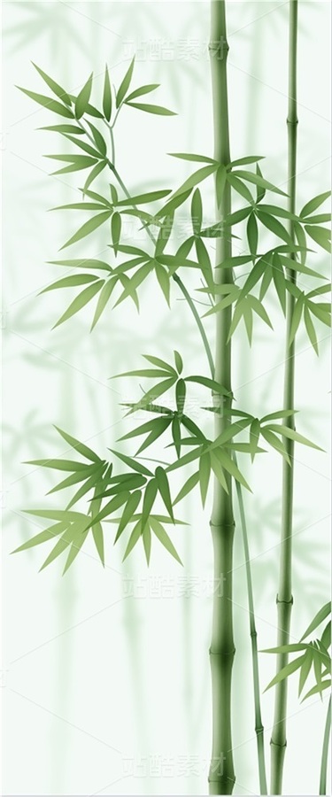 抽象翠绿竹子装饰画（主预览-12187452） - 未分类 - 站酷设计师JpUTfAYxcN原创素材 - 站酷ZCOOL
