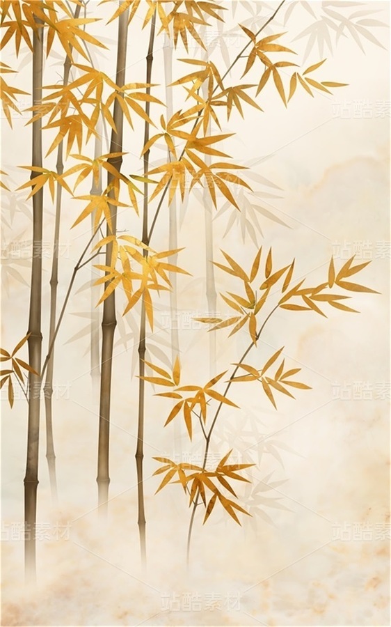 抽象朦胧竹子装饰画（主预览-12197543） - 未分类 - 站酷设计师JpUTfAYxcN原创素材 - 站酷ZCOOL