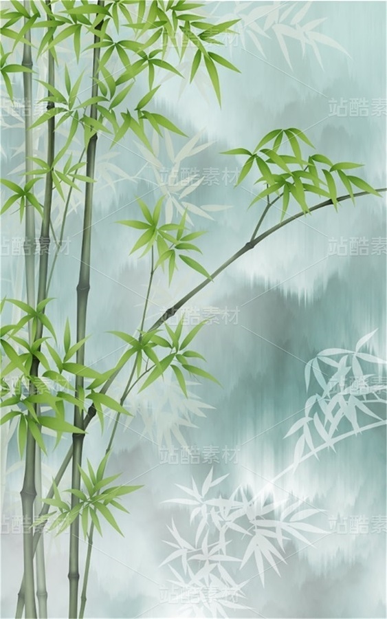 抽象朦胧竹子装饰画（主预览-12200949） - 未分类 - 站酷设计师JpUTfAYxcN原创素材 - 站酷ZCOOL